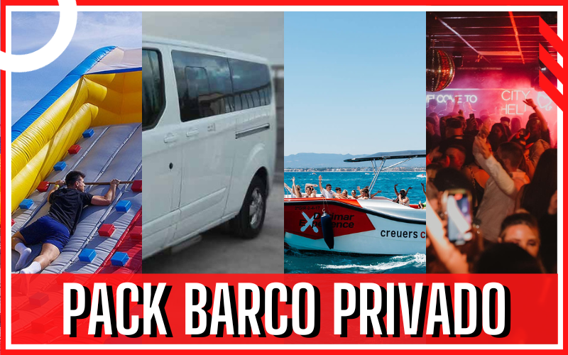 Oferta despedidas salou Bus+Actividad+Barco privado+disco